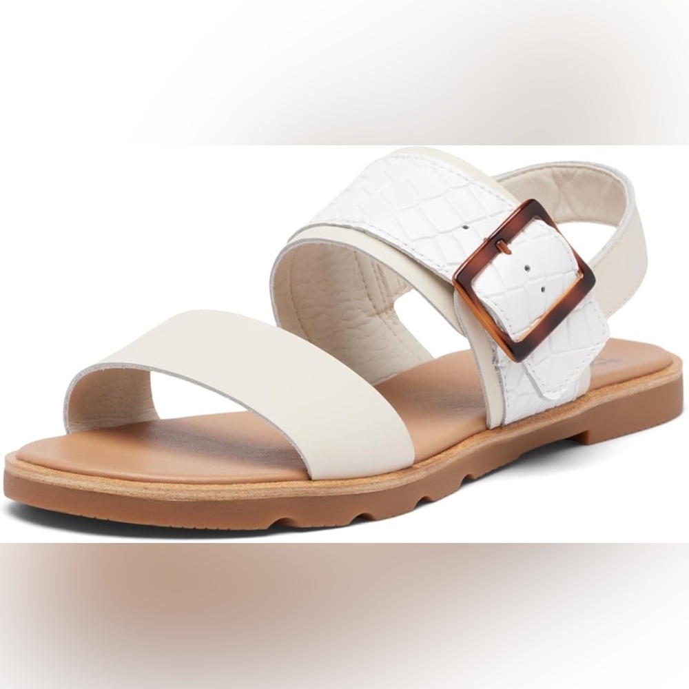 Sorel Women's Ella III Slingback Sandal White NWT
